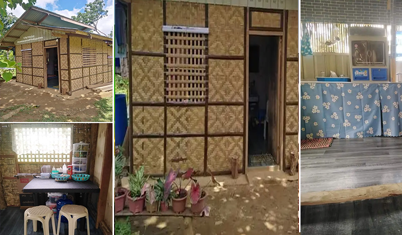 Isang pamilya ang nagpakita ng kanilang simpleng bahay kubo na nagkakahalaga lamang ng Php 35,000.